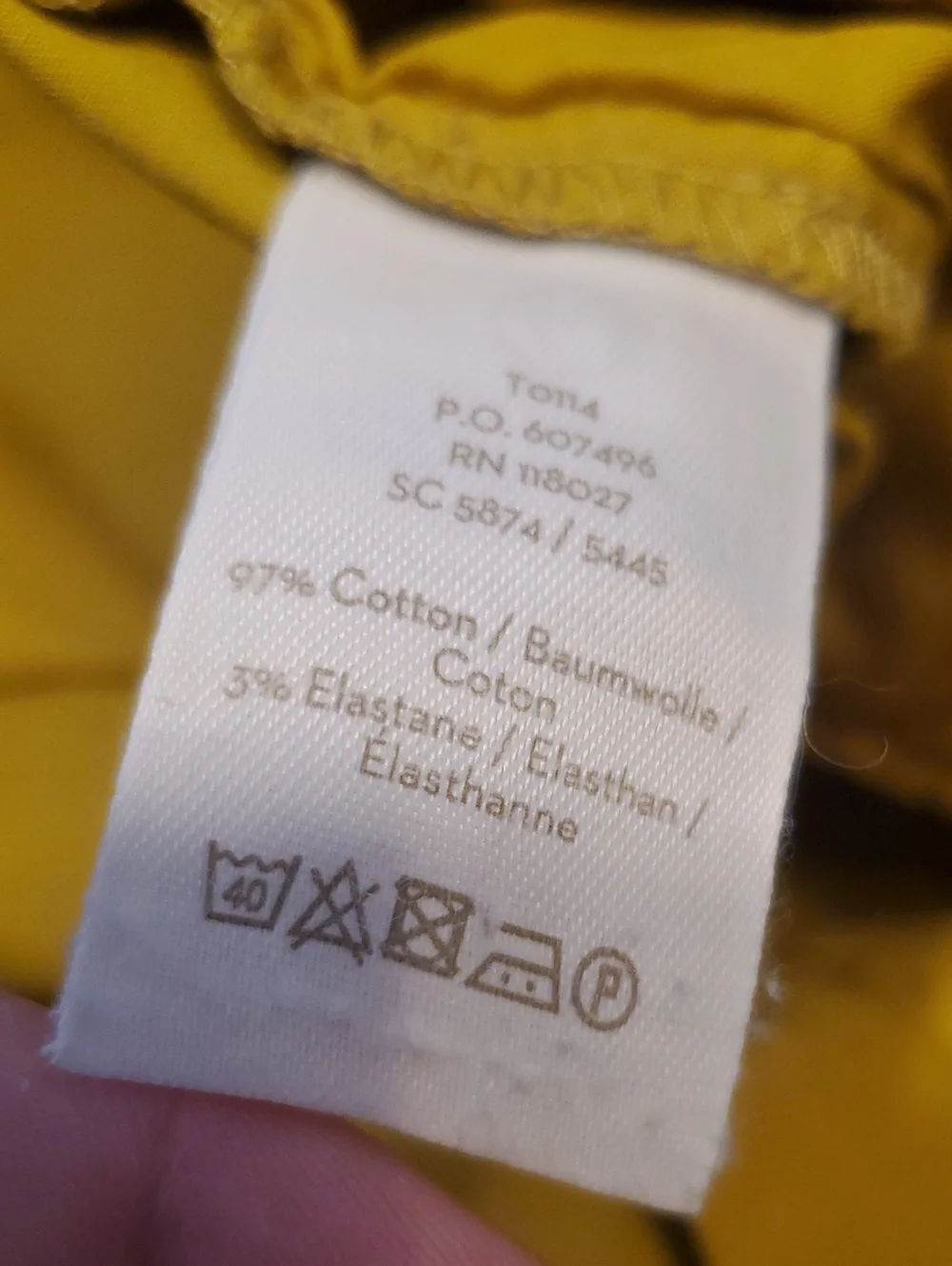 Boden pants mustard